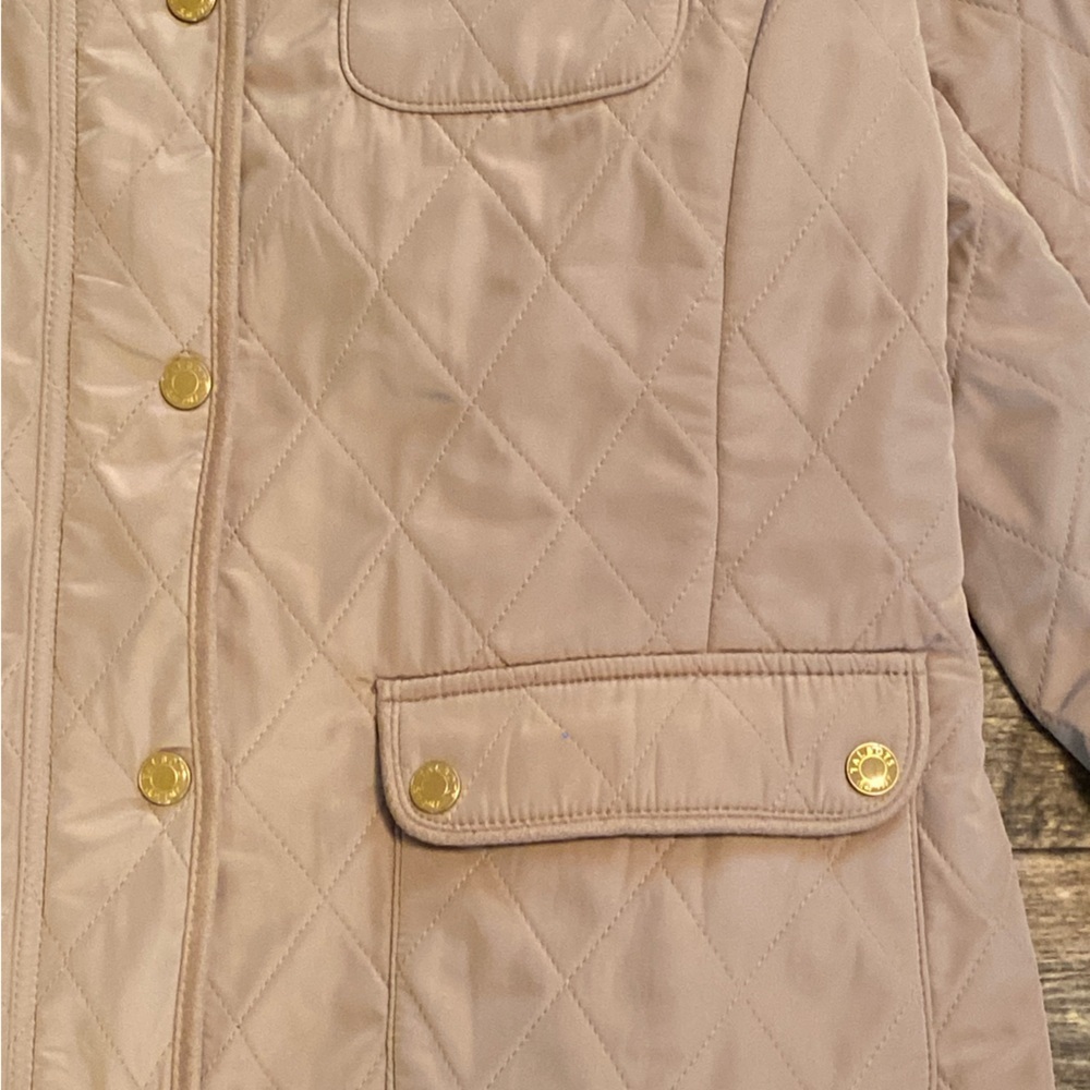 Talbots Beige Quilted Puffer Jacket - Picture 2 of 4